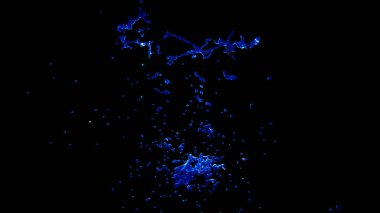 İzole giriş siyah bir arka plan. 3D çizim 3d render