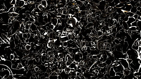 Salpicos isolados num fundo preto. 3d ilustração 3d render — Fotografia de Stock
