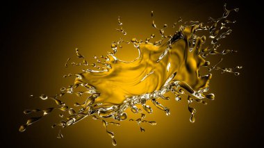 Su ile izole splash su sıçramalarına ve üzerinde siyah bir arka damla