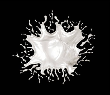 Beyaz ve siyah arka plan üzerinde izole beyaz ve siyah sıçrama.