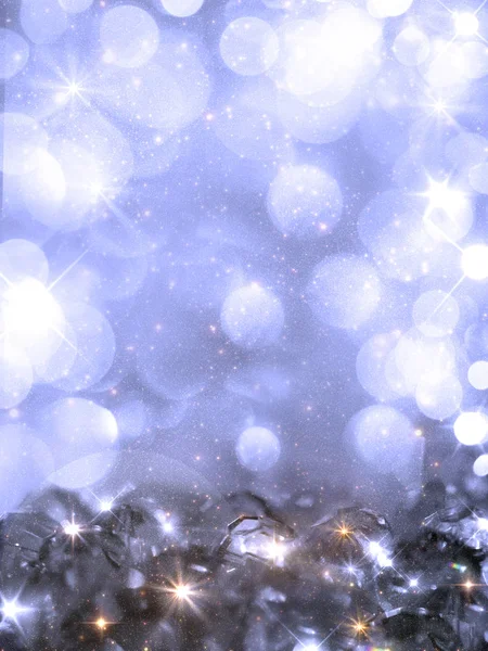 Fantastic abstract background for new year and Christmas with sn — Stock Photo, Image