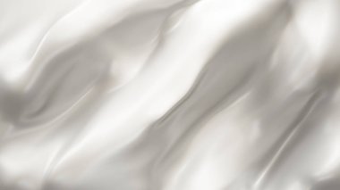 Perdelik ve ipek kıvrımları ile güzel arka plan. 3D illustra