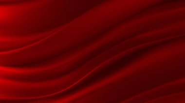 Perdelik ve ipek kıvrımları ile güzel arka plan. 3D illustra