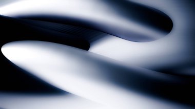 Üç boyutlu şekillerle güzel gri sorunsuz arka plan