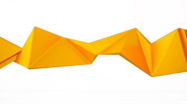 T ile izole üç boyutlu şekli ile arka plan