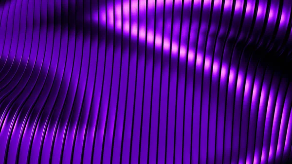 Темно-фіолетовий красивий барвистий 3d фон з гладкими лініями і хвилями металу . — стокове фото