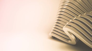 Gümüş güzel renkli 3d arka plan düzgün çizgili ve wa