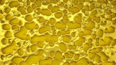 Akan ile soyut, üç boyutlu arka plan sarı sıvı