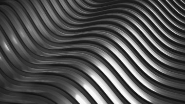 Siyah, şık, modern Metalik arka plan düz çizgileri ile. 3D