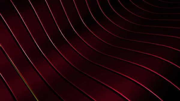 滑らかなラインと波にカラフルな 3 d 背景が美しい赤 — ストック写真