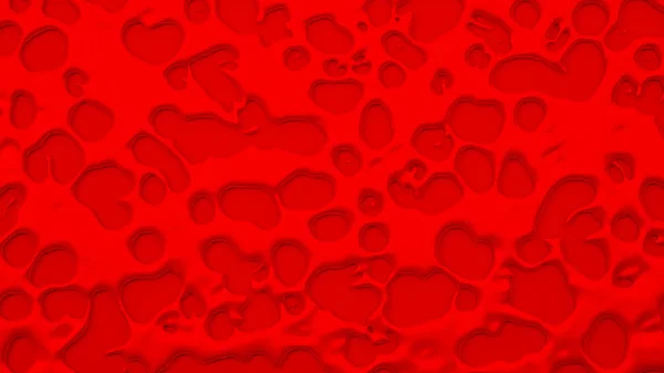Röd abstrakt, tredimensionella bakgrund med strömmande vätska fl — Stockfoto