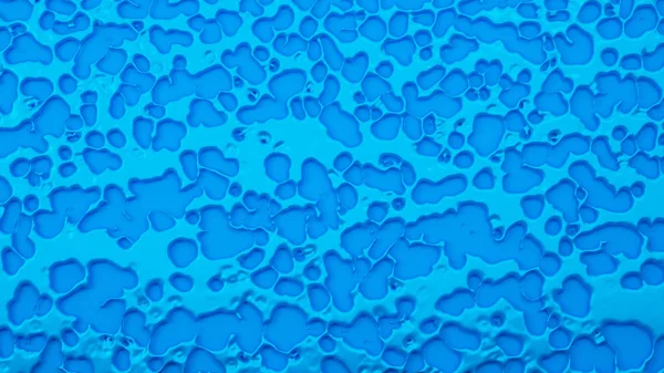 Bleu abstrait, fond tridimensionnel avec fluide fluide fluide f — Photo