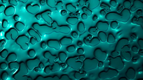 Verde abstrato, fundo tridimensional com fluido fluente — Fotografia de Stock