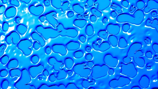 Abstrakt, tredimensionella blåttbakgrund med strömmande vätska f — Stockfoto