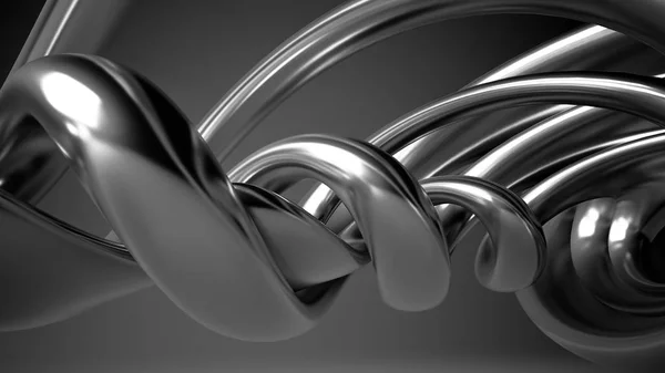 Black, stylish, modern metallic background with smooth lines. 3d