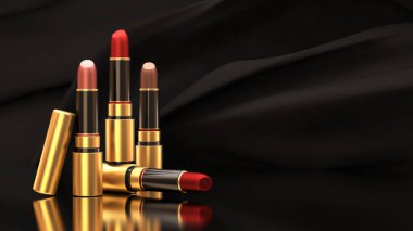 Bir arka plan siyah doku geliştirme ruj. Tüp, b