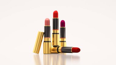 Beyaz bir arka plan ruj. Tüp, şişe, Stil, makyaj,