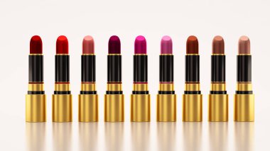 Beyaz bir arka plan ruj. Tüp, şişe, Stil, makyaj,