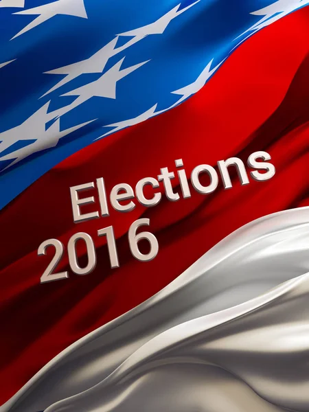 US Elections. 3D illustrator, 3D rendering. The party vote, bann — Stock Photo, Image