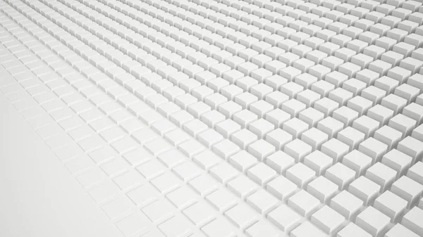 Fondo abstracto blanco con formas de cubo. ilustración 3d, 3d — Foto de Stock