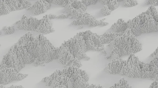 Λευκό αφηρημένα φόντο με σχήματα κύβου. 3D απεικόνιση, 3d — Φωτογραφία Αρχείου