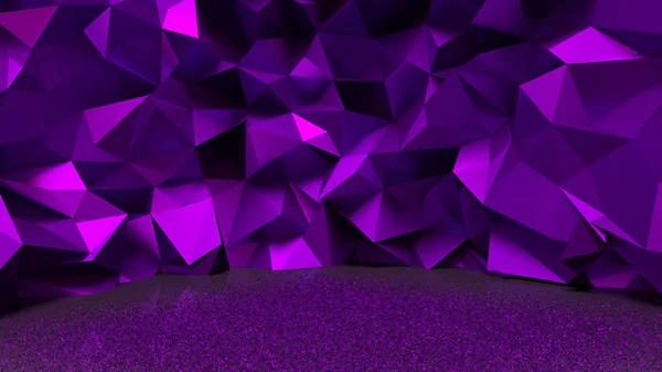 Purple, metallic background. 3D illustrator, 3D rendering.