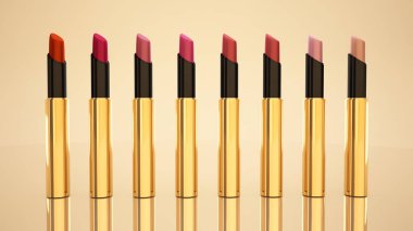 Altın arka plan ruj. Şişe, ruj, Aksesuar, styl