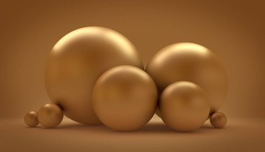 Altın soyut arka plan 3d