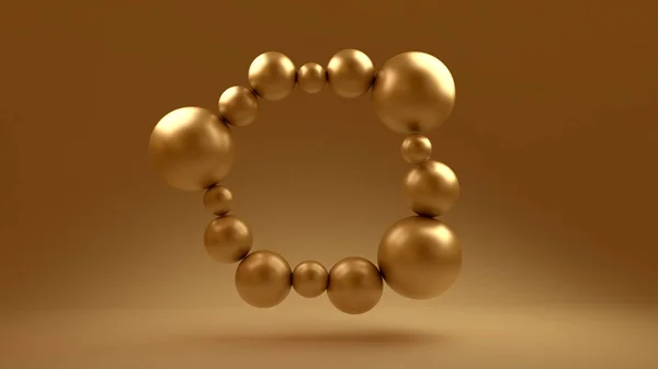 Gouden abstract background 3d — Stockfoto