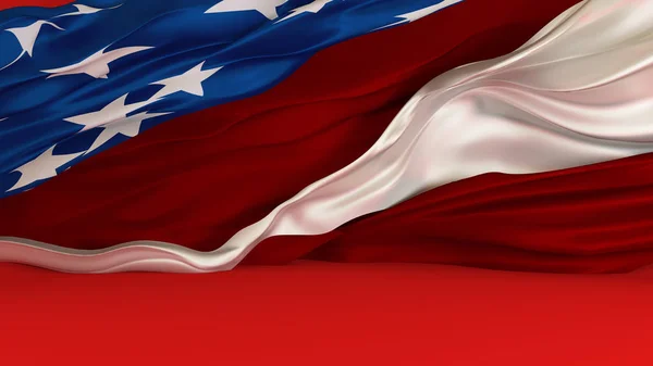 Achtergrond met Usa vlag — Stockfoto