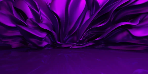 Purple background with swaying cloth — Stock Photo, Image