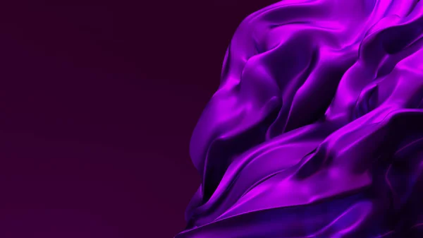Фиолетовый фон с фиолетовой тканью в движении — стоковое фото