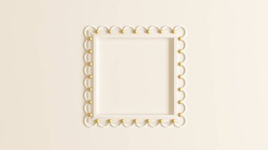 Beyaz arka plan ile lüks bir iç, t güzel çerçeve