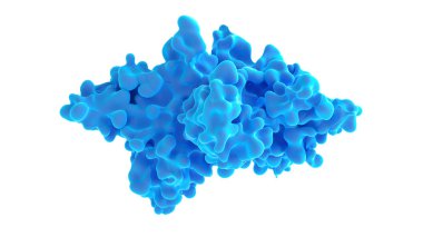 İzole edilmiş dumanlı arka plan. 3d illüstrasyon, 3d canlandırma