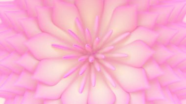 Çiçekli güzel bir arka plan. 3d illüstrasyon, 3d canlandırma