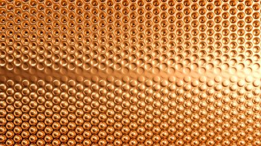 Altın metal arka plan dokusu. 3d illüstrasyon, 3d canlandırma.