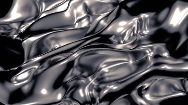 Pliseli, kumaşlı ve kıvrımlı lükslü gri bir arka plan. 3D hasta