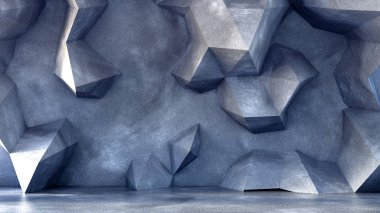 Taş ve beton dokuma ile endüstriyel grunge iç stüdyo