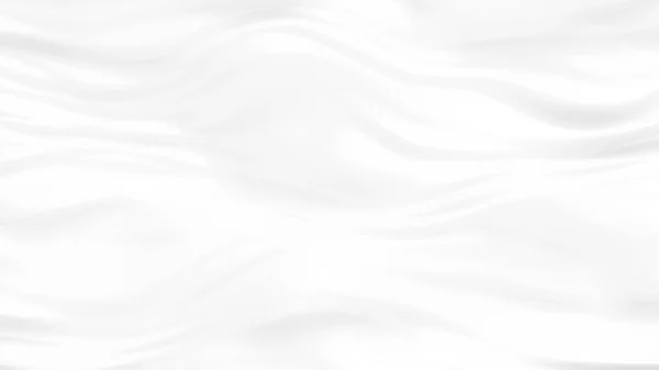 Elegant white background with flowing fabric waves. 3d illustrat