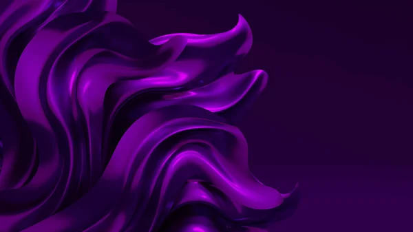 Luxury background with purple drapery fabric. 3d illustration, 3 — Stockfoto