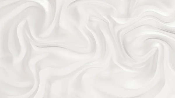 Fundo branco elegante com ondas de tecido fluindo. 3d ilustrat — Fotografia de Stock