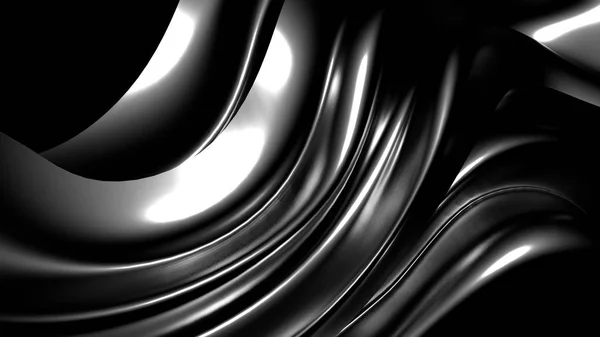 Belo fundo preto elegante com pregas, cortinas e redemoinho — Fotografia de Stock