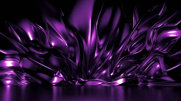 Elegante stijlvolle paarse donkere achtergrond met plooien, Drapes en s — Stockfoto