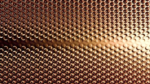 Textura de fondo de metal dorado. Ilustración 3d, representación 3d . — Foto de Stock