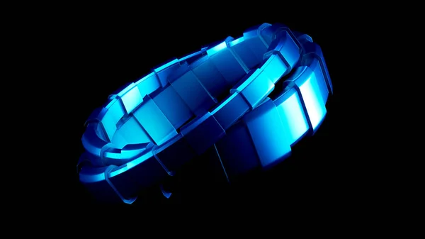 Modische Armband, mit einem Edelstein, Glas verziert. 3d — Stockfoto