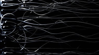 Soyut siyah arkaplan. 3d illüstrasyon, 3d canlandırma.