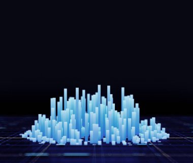 Şehir geçmişi. 3d illüstrasyon, 3d canlandırma.