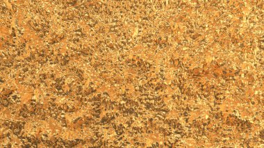 Altın desenli arka plan. 3d illüstrasyon, 3d canlandırma.