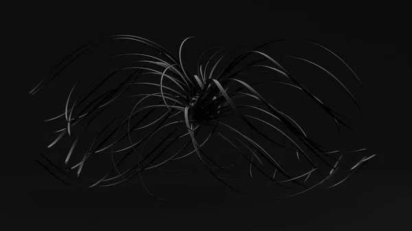Абстрактный черный фон. 3D иллюстрация, 3D рендеринг . — стоковое фото