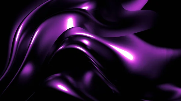雅致的紫色深色背景，有褶皱、油渍和色泽 — 图库照片